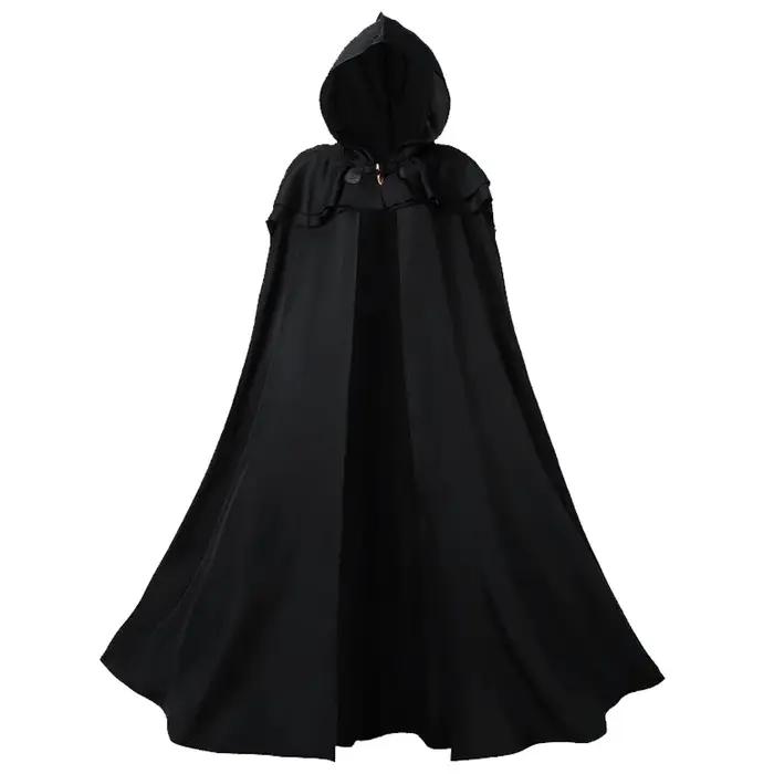 Manteau à capuche médiéval pour hommes et femmes, cape de chevalier de la Renaissance, cape de magic