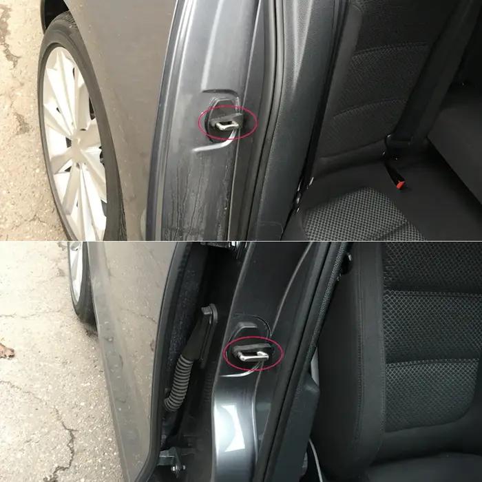 Amortisseur de serrure de porte joint d'amortissement absorbant les chocs pour VW Bora Caddy Golf Jetta Transporter Passat Polo Scirocco Tiguan Touareg Touran confort silencieux intérieur