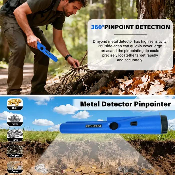 Détecteur de métaux portable Treasure Hunter pour chasseurs de trésors recherche de pièces anciennes bijoux perdus exploration de champ forêt plage occasions spéciales