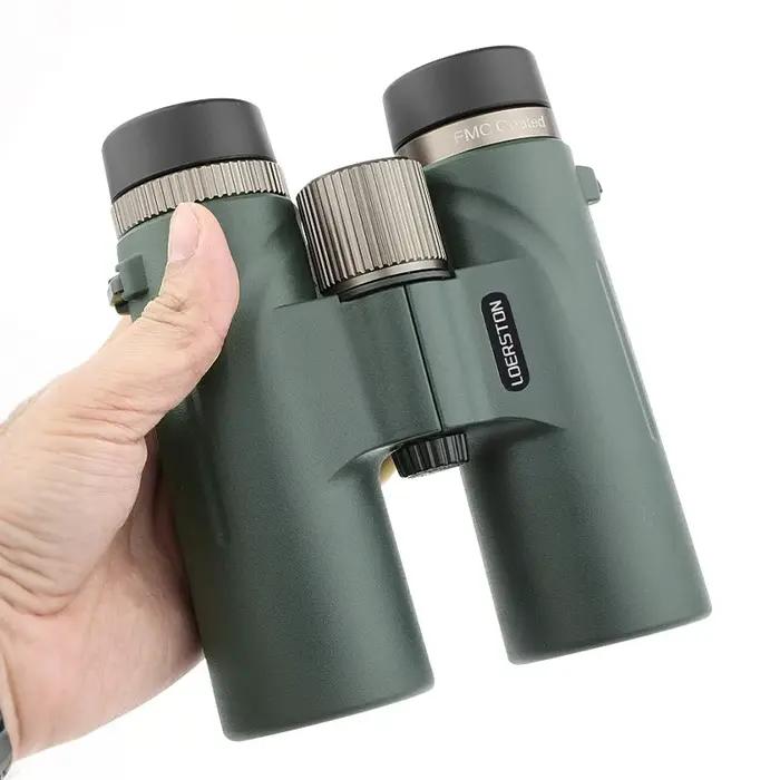 Télescope 12x42 HD jumelles professionnelles avec lentille ED prisme BAK4 étanche pour l'observation des oiseaux chasse Camping voyage en plein air