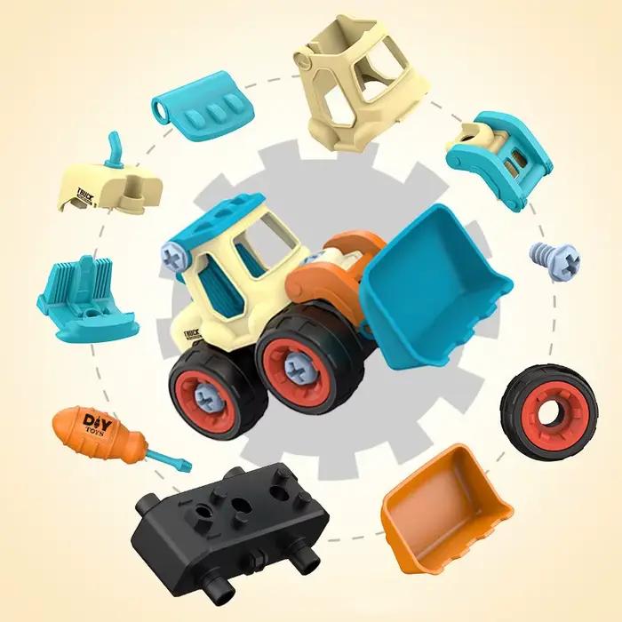 Véhicule de Construction à démonter, jouet, écrou, démontage, chargement, déchargement, camion d'ingénierie, bricolage, assemblage de vis pour enfants, jouets éducatifs