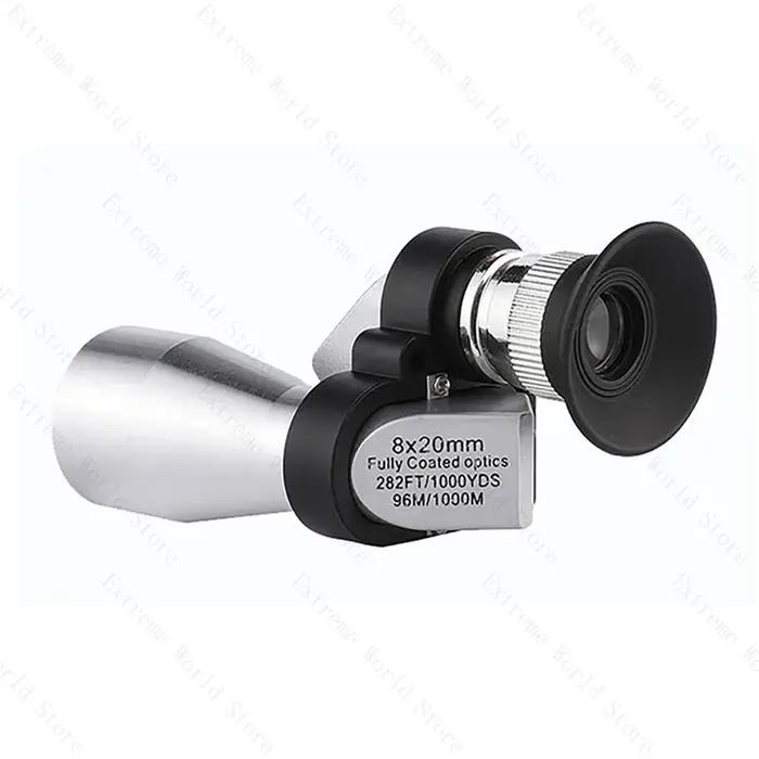 Monoculaire mini poche vision nocturne 8x20 zoom - télescope compact chasse camping randonnée