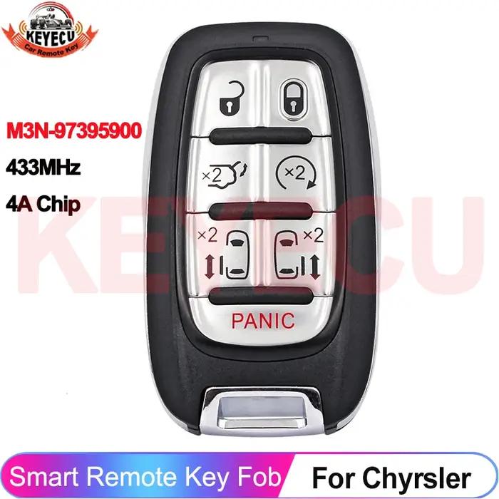 KEYECU M3N-97395900 pour Chrysler Pacifica 2017 2018 2019 2020 Voyager 2021 2022 2023 433MHz 4A puce