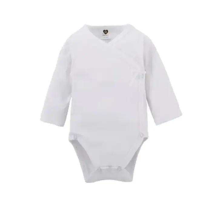 Barboteuse Blanche à Manches sulfpour Bébé Garçon et Fille