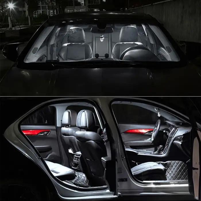 TPKE 7 pièces Canbus sans erreur voiture ampoule LED intérieur dôme lecture Kit de lumières de car