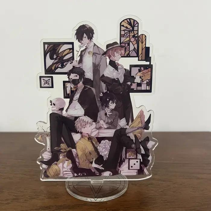Bungou chiens errants 10th anniversaire support acrylique Figure Anime Dazai Osamu Nakahara Chuuya b