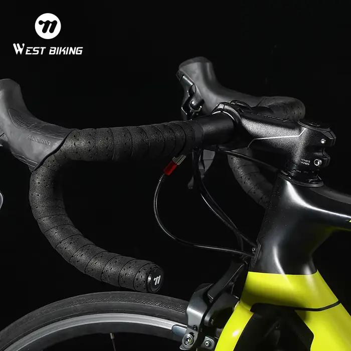 Ruban guidon vélo WEST BIKING - Antichoc respirant pour VTT et route avec absorption vibrations