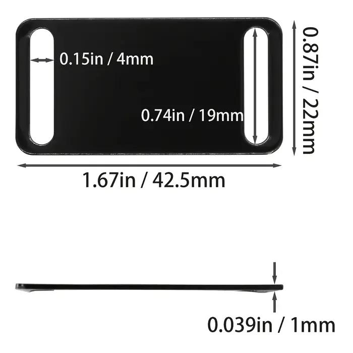 Lot de 10 étiquettes vierges en aluminium pour gravure