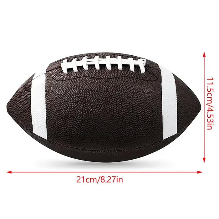 Ballon de Rugby et Soccer Polyvalent en PVC Blanc pour Hommes Femmes Enfants Jeux de Sport Intérieur Extérieur Occasions Spéciales