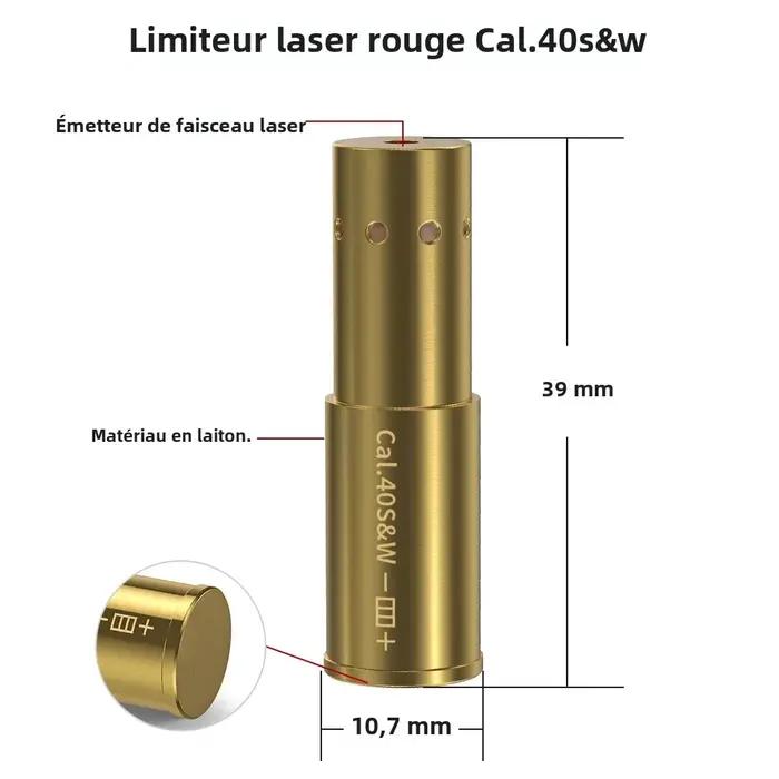 CAL 44MAG cartouche d'alésage Laser rouge point Laser alésage pour pistolet fusil portée-accessoire de chasse formation tir vue