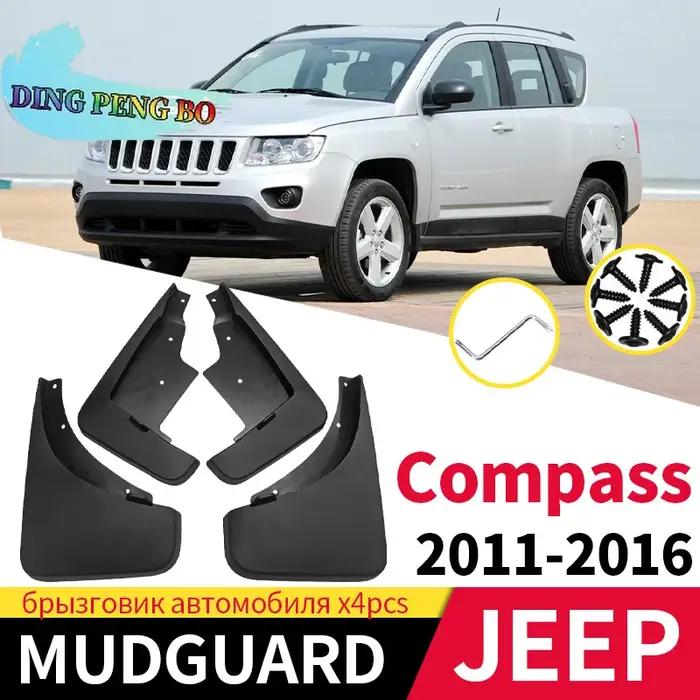 Bavettes de voiture garde-boue pour Jeep Compass 2011-2016 garde-boue en plastique souple garde-boue