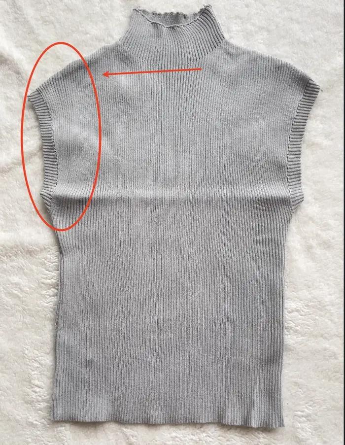 Haut en tricot sans manches à col montant pour femmes, pull extensible en tricot côtelé, hauts superposés, tenue basique printemps été