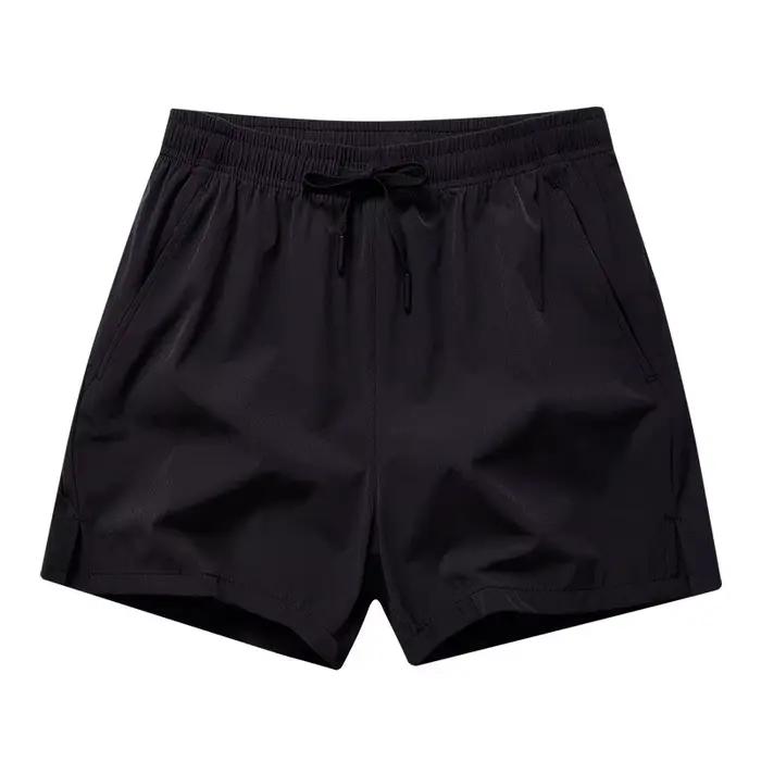 Shorts de course pour hommes en polyester solides et respirants pour activités de plein air et entraînement fitness