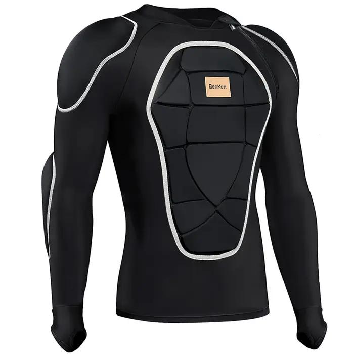 Veste de ski d'hiver, vêtements de Snowboard, armure corporelle, dos, poitrine, sous-vêtements chauds pour hommes, combinaison de protection pour moto et snowboard