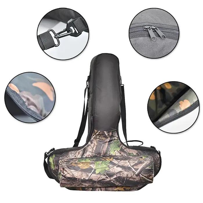Sac à dos léger noir/camouflage en forme de T pour tir à l'arc de chasse