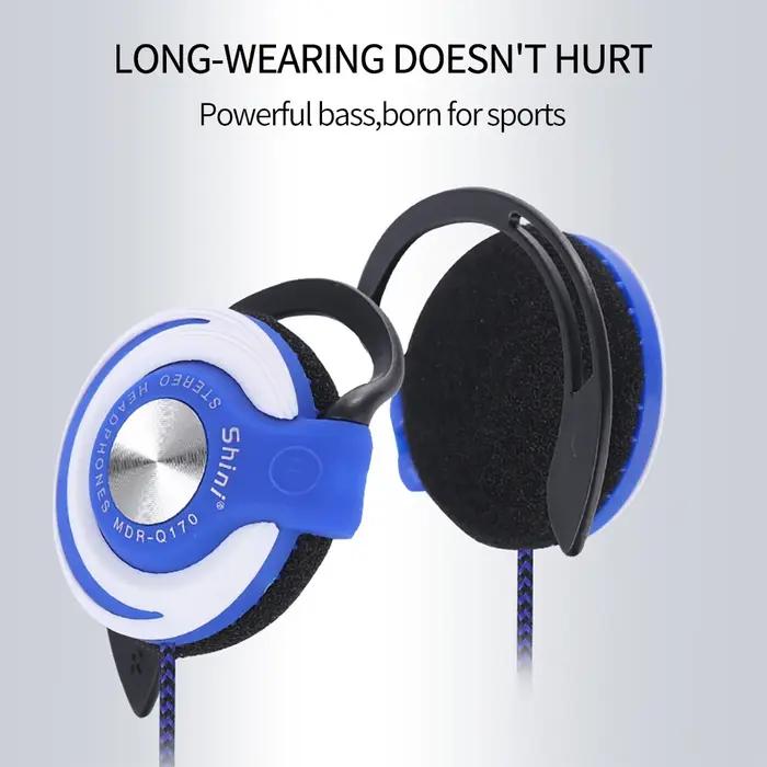 Écouteurs filaires avec crochet d'oreille réglable, casque HiFi RapBass, casque supra-auriculaire, écouteurs de musique, régularise le téléphone 3, MP4, 3.5mm
