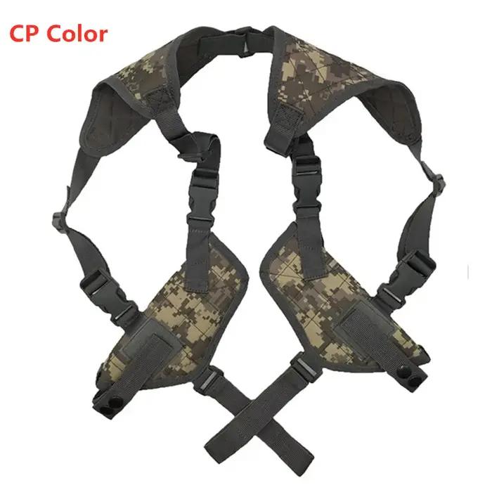 Étui tactique réglable EDC pour pistolet, portable, en nylon, pour main gauche ou droite, sous l'épaule, double étui pour pistolet