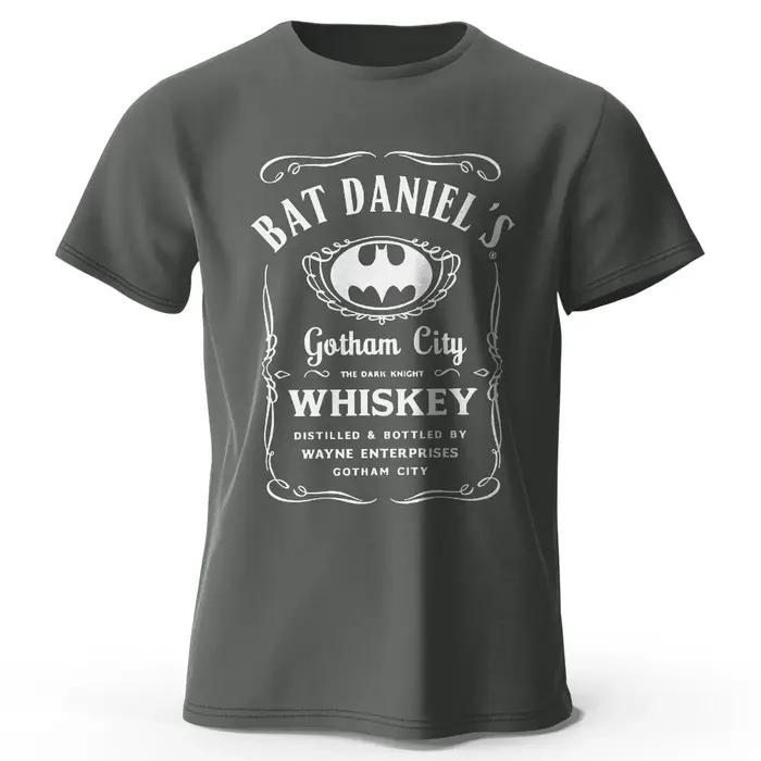 T-shirt Gotham City en coton peigné imprimé avec design urbain et style décontracté pour homme pour diverses occasions sociales et quotidiennes
