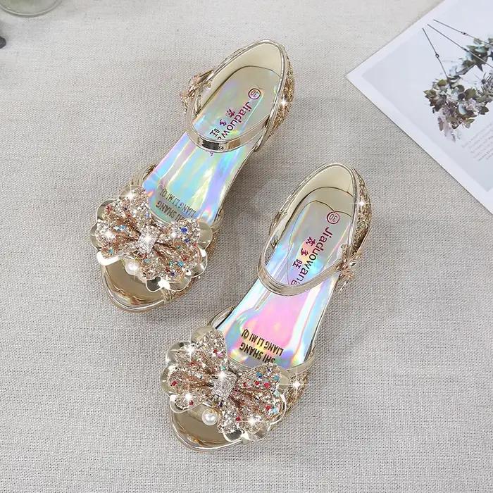 5 couleurs enfants princesse sandales enfants filles chaussures de mariage talons hauts chaussures h