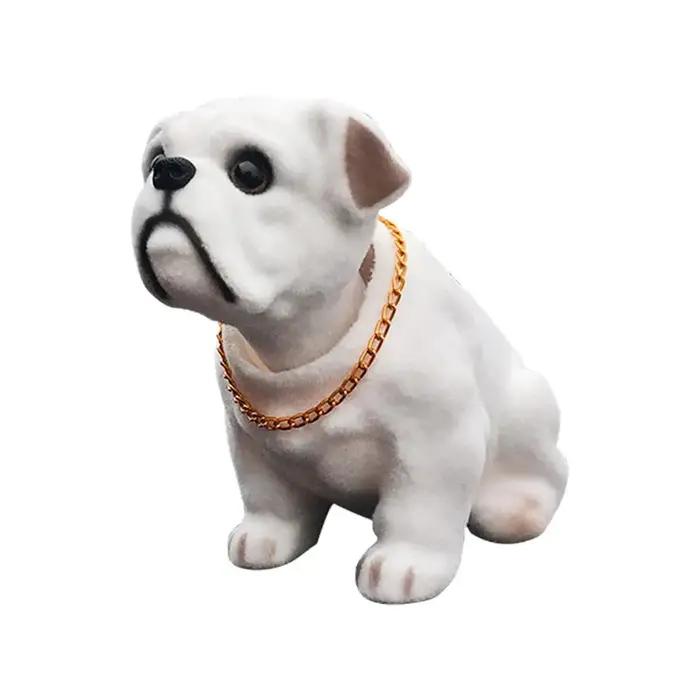 Chien hochant secouant la tête poupée résine Simulation tableau de bord voiture décoration mignon ornements jouet