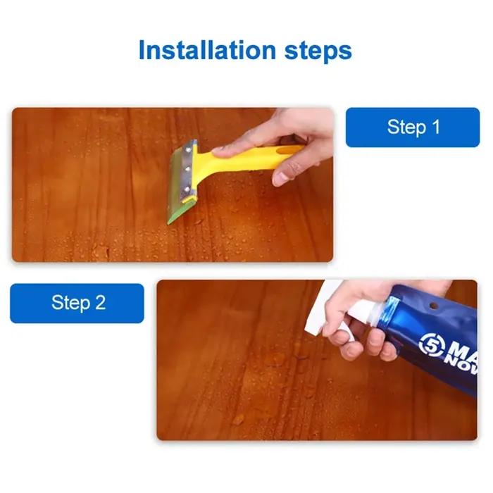 Film de protection adhésif pour table, transparent, brillant, anti-rayures, degré de chaleur, autoco