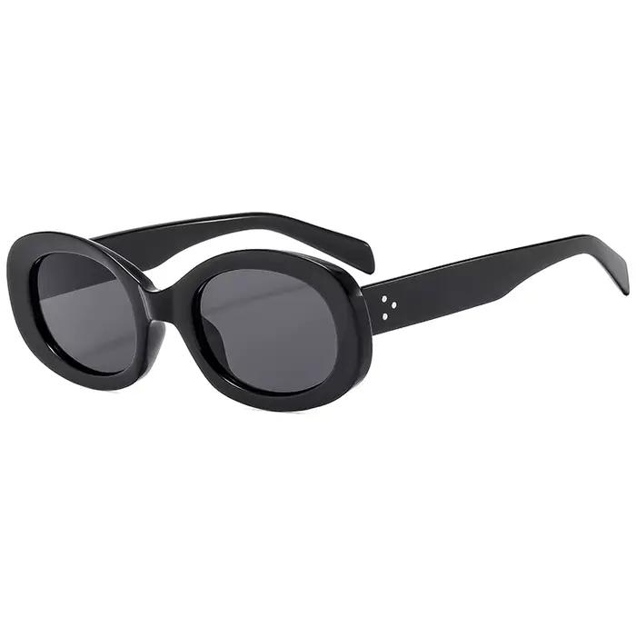 Lunettes ovales Y2K UV400 chasse randonnée - Monture petite fashion femme street photo