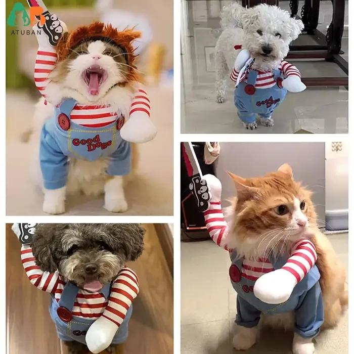 Costume de chien mortel pour animaux de compagnie