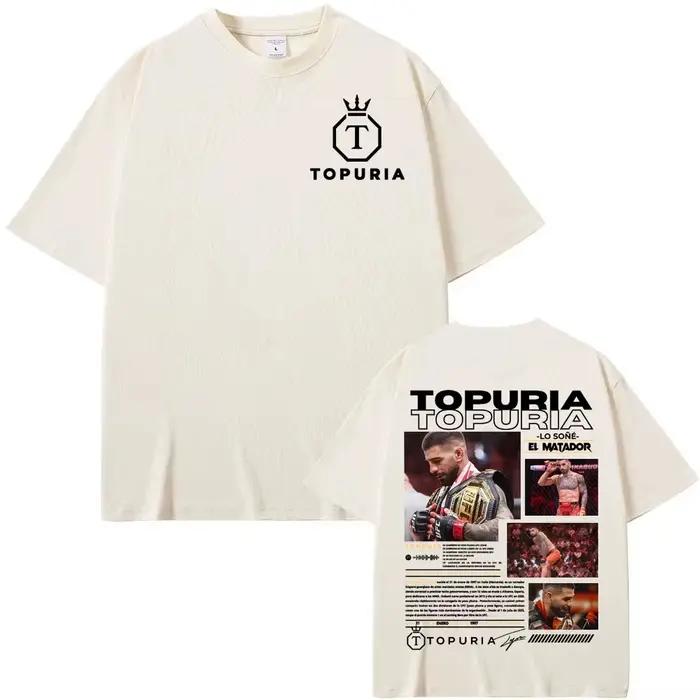 T-shirts graphiques Ilia Topuria Lo Sone El Matador pour femmes et hommes, t-shirt vintage à manches