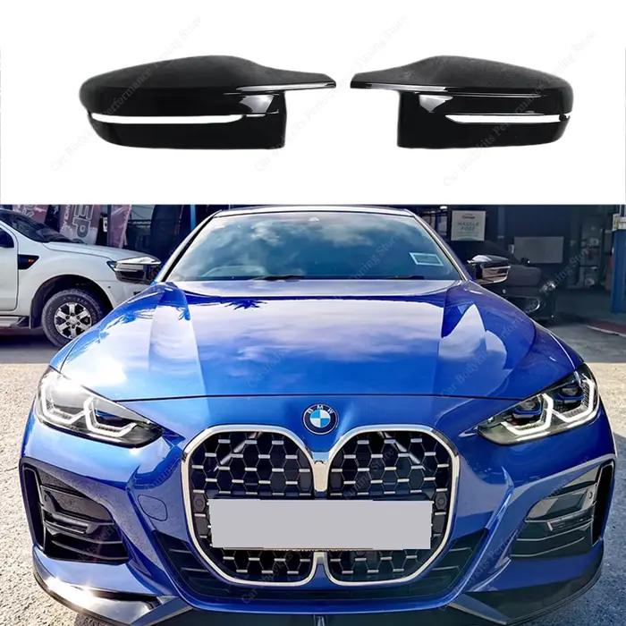 Coques de rétroviseurs arrière style M noir brillant pour BMW G22 G23 G26 420i 420d 430i 430d i4 202
