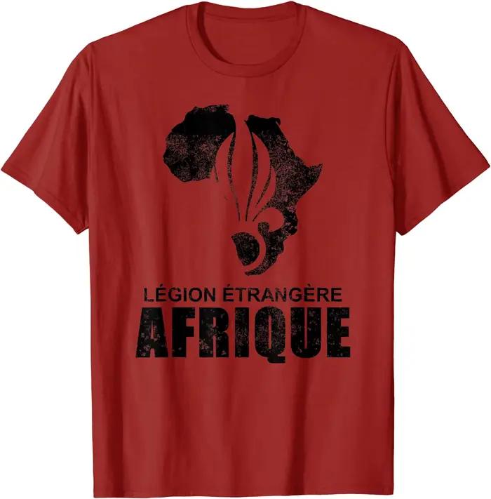 T-shirt Légion Étrangère en coton pour homme, design imprimé, confortable et respirant, pour hommes amoureux des forces armées, pour occasions quotidiennes et spéciales