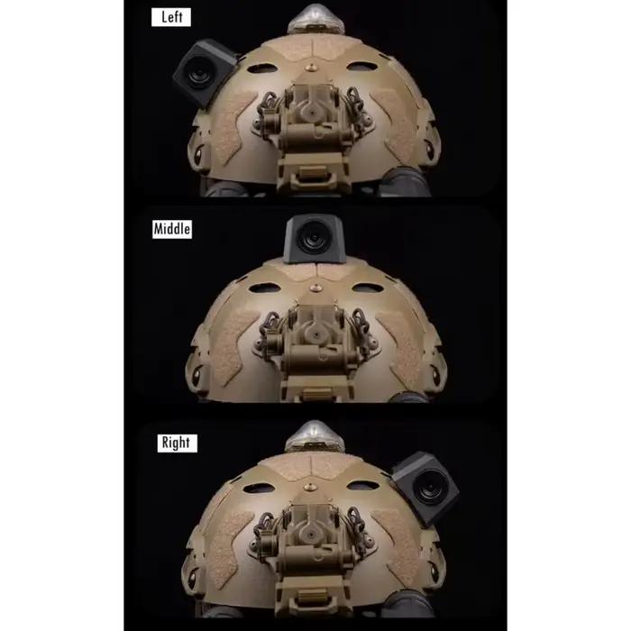 Caméra tactique pour casque avec système de fixation à boucle, accessoire de décoration pour casques, équipement pour tir et jeux CS.