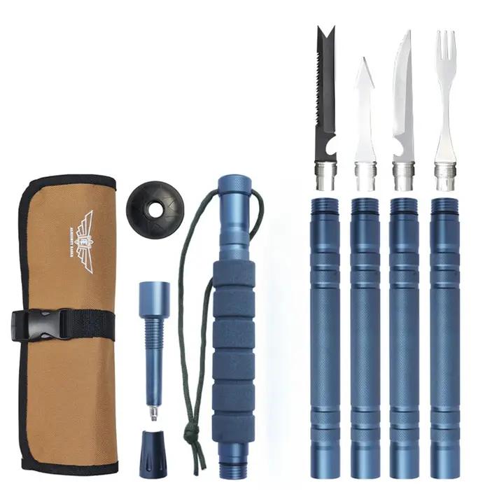 Bâtons de trekking multifonctionnels en alliage d'aluminium, durables, légers et réglables, pour la