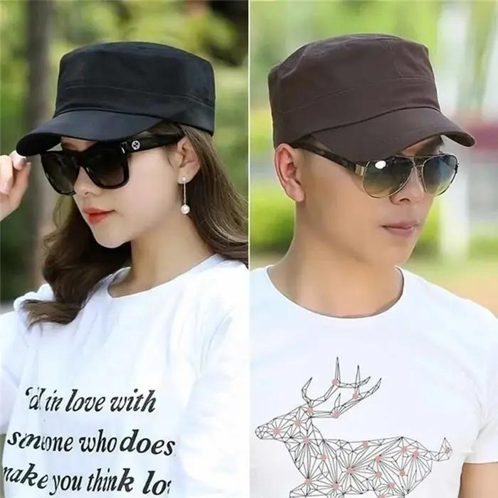 Casquette unisexe Vintage unie, style cadet, réglable, disponible en cinq couleurs, accessoire de mode classique pour hommes et femmes, 1 pièce