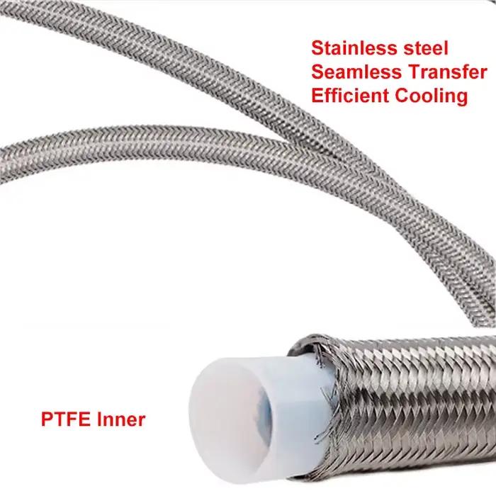 Tuyau d'alimentation d'huile Turbo universel tressé en acier inoxydable, 12 "24" 36 "48" 60 ", Kit d
