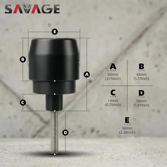 SAVAGE GLISSEURS DE CHÂSSIS ANTI-CHOC ROBUSTES POUR BMW S1000RR/M1000RR - ACCESSOIRES DE MOTO GARDE-CARÉNAGE ET GARDE-MOTEUR