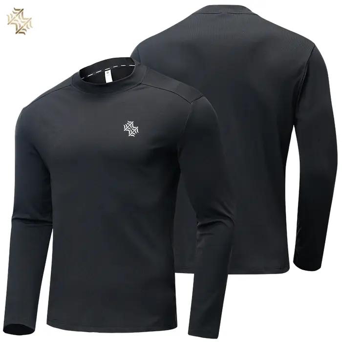 SBWL automne haute qualité hommes course fitness tenue de ville à manches longues T-shirt affaires décontracté respirant