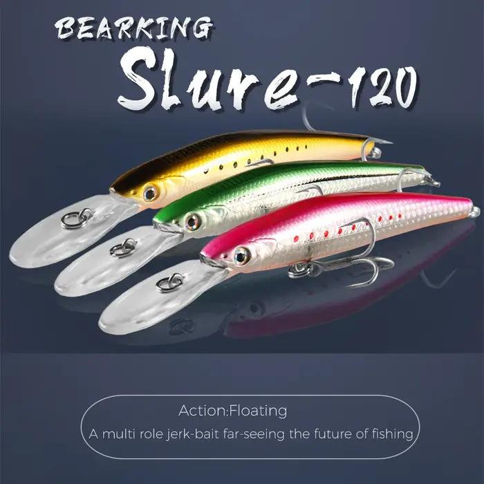 BEARKING Top appâts durs leurres de pêche 120mm 22g longue coulée vairon Wobblers profondeur de plon
