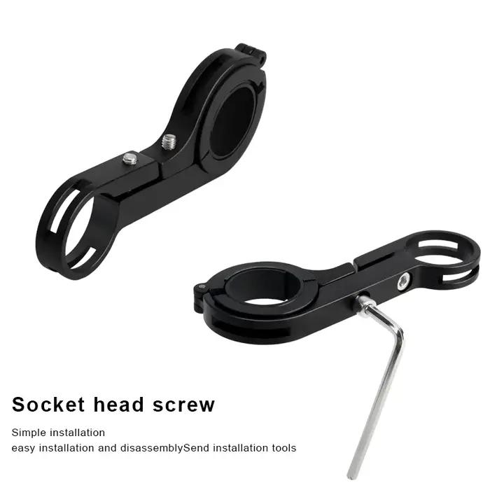 Support de barres de poignée de vélo en alliage d'aluminium, supports en Fiber de carbone pour phare