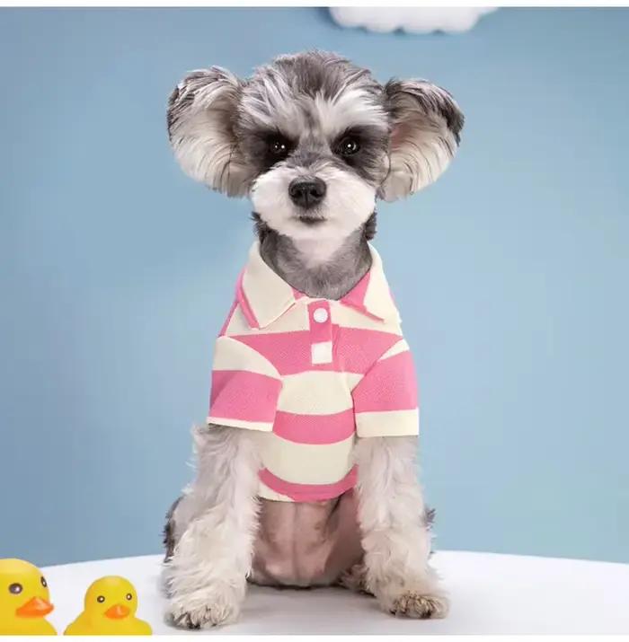 Polo pour chien, vêtements pour chien, vêtements décontractés d'été pour petits et grands chiens, chats, t-shirt, costumes pour chihuahua, pug, chemises pour Yorkshire