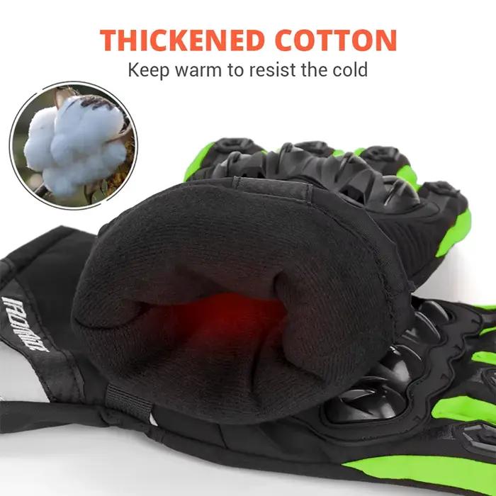 Gants de Moto d'hiver imperméables Gant Moto chaud hommes doigt complet Moto gants écran tactile Gua