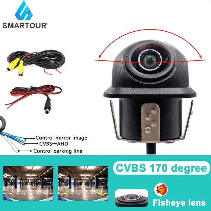 Caméra de recul SMARTOUR 2K AHD 1080p avec vision nocturne et angle de vue 180 degrés pour stationnement sécurisé et conduite facile