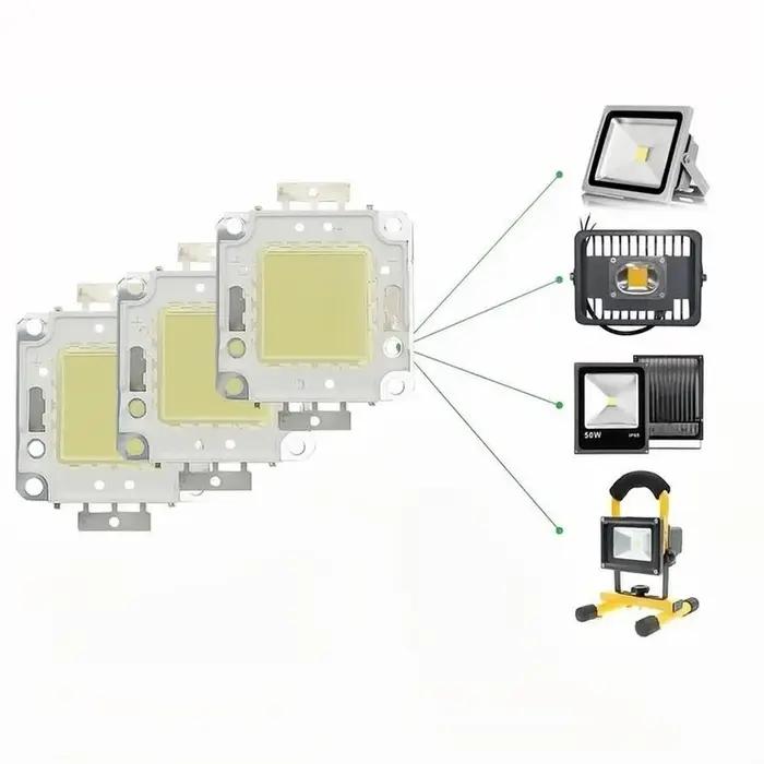 3 pièces 10W 20W 30W 50W 100W LED perles lumière DC12V-36V matrice COB intégré lampe à LED puce SMD
