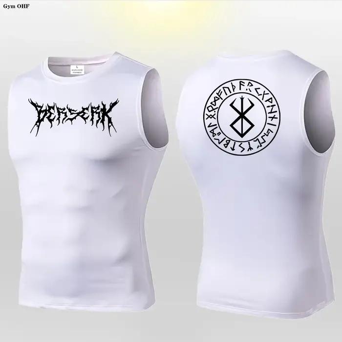 Anime Berserk Guts imprimer Compression gilet hommes gymnastique Fitness