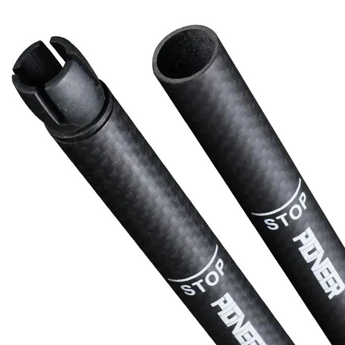 Canne de marche courte à poignée en T, 46-100cm, fibres de carbone, béquille télescopique pour escal
