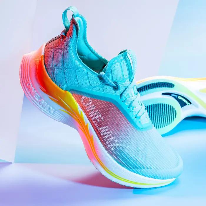 ONEMIX Original chaussures de course en Fiber de carbone Marathon professionnel Ultra-léger rebond a