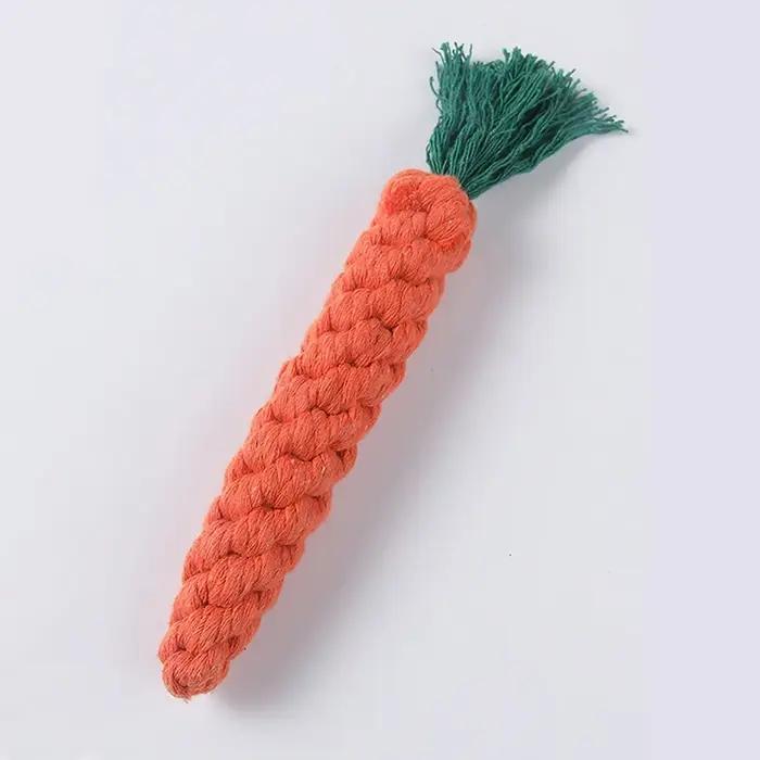 Corde en coton tissée à la main, 1 pièce, nœud de meulage des dents, résistant aux dents, jouets pou