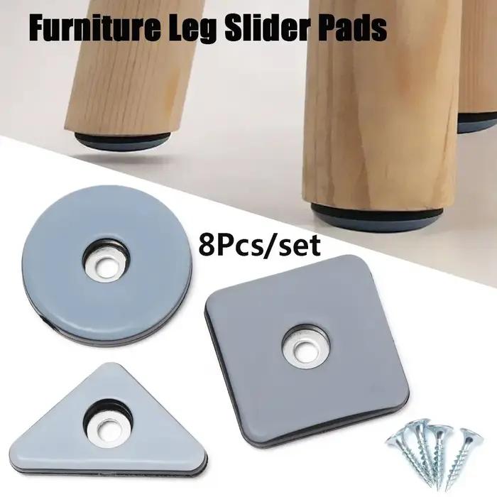 Coussin Coulissant pour Pieds de Table et Chaise, 8 Pièces, Base de Meubles à Déplacement Facile, Pr