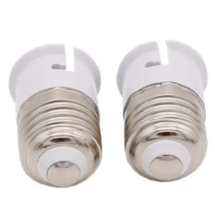 1 pièces blanc E27 à B22 lumière LED support de lampe convertisseur vis ampoule douille adaptateur L
