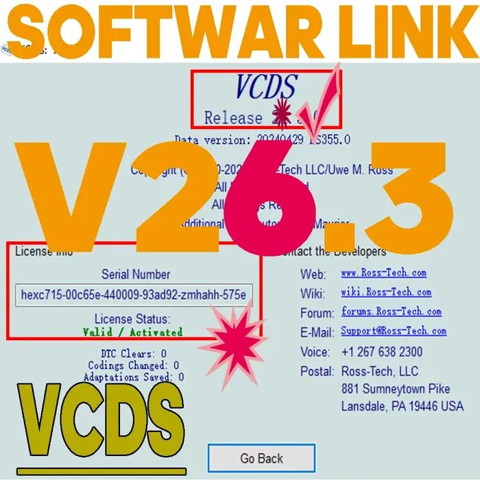 Mise à jour du logiciel VAG COM VCDS OBD2 Scanner HEX V2 Interface USB pour VW AUDI Skoda Seat, VINs