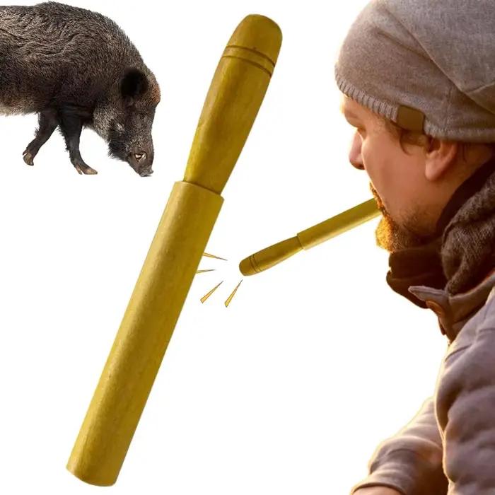 Sifflet à sangliers en bois professionnel avec son naturel - Appelant pour chasse aux sangliers adultes